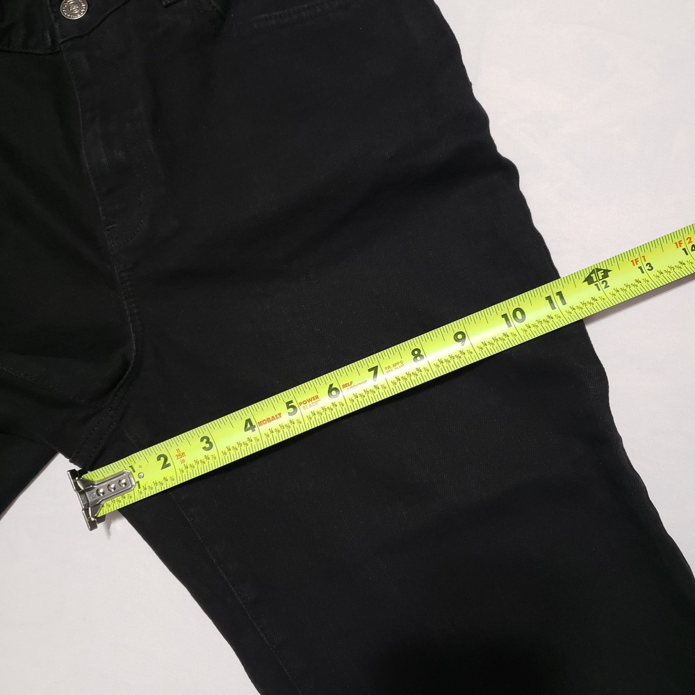 American Living Capri Jeans Womens 8 Black Dark Wash Mid Rise Button‎ Fly 30W - Picture 12 of 12